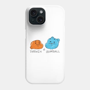 Gumball and Darwin funny faces Phone Case