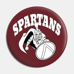 Spartan Mascot Pin