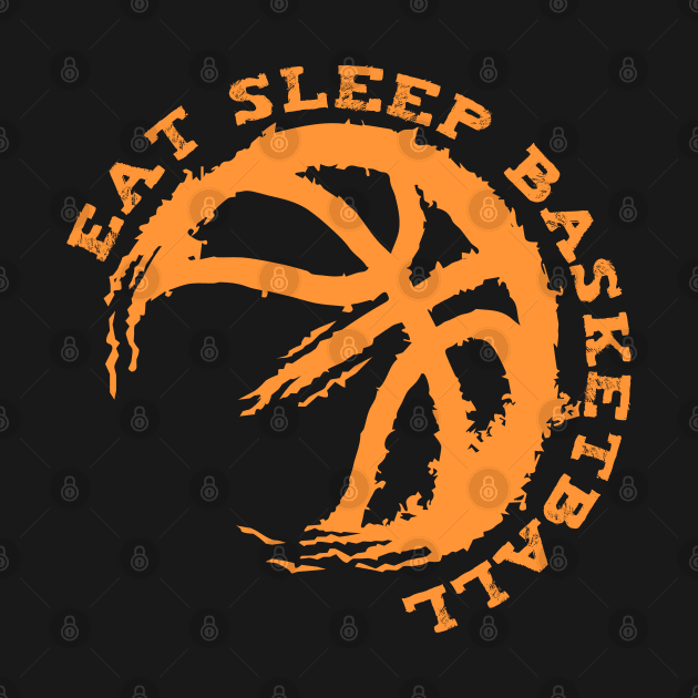 Eat Sleep Basketball Repeat by Shirtbubble