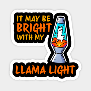 Funny Llama Lamp Lava Lamp Design Magnet