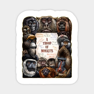 A Troop of Monkeys Magnet