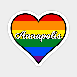 Annapolis Maryland Gay Pride Heart Magnet