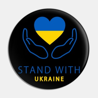 I Stand With Ukraine Pin