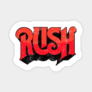 Rush Band Grunge Magnet