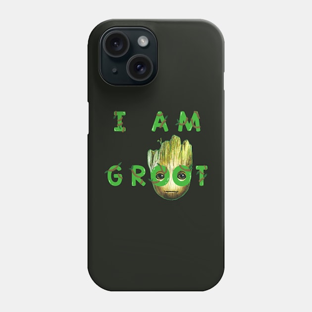 I am Groot Phone Case by NinjaKlee