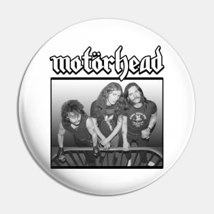 Motorhead White Black Pin