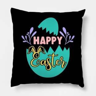 Happy Easter Easter Bunny Egg Hunting Happy Easter Day Pillow