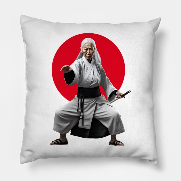 Sifu Martial artist Pillow by ArtShare