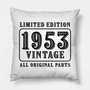 All original parts vintage 1953 limited edition birthday Pillow