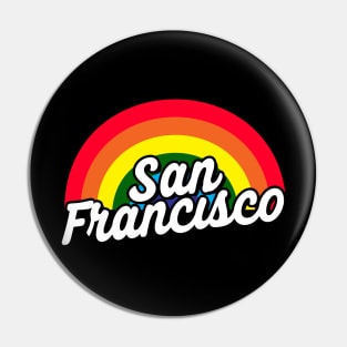 San Francisco LGBT Gay Pride Rainbow Flag Pin