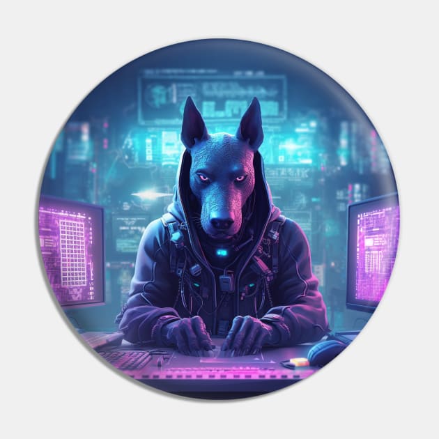 Dog Hacker Pin by AviToys