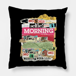 Ripped paper artwork Pillow