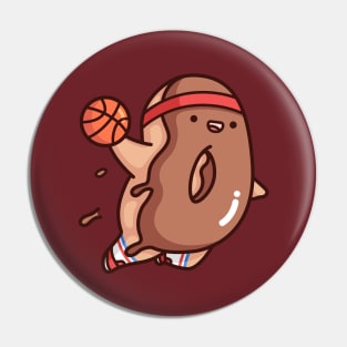 Brown Dunkin Donut Pin