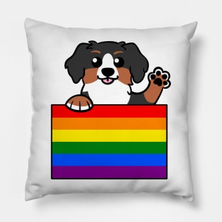 Love is Love Puppy - Bernese v2 Pillow