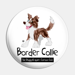 CartoonClub Border Collie - Brown Merle Pin