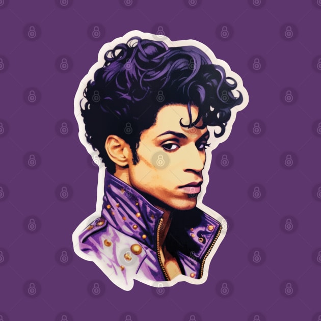 Prince Tribute Portrait by Geektastic Designs