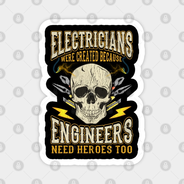 Electricians Funny Quotes Electrician Humor Sayings Gift Magnet by E