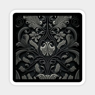 Gothic floral pattern Magnet