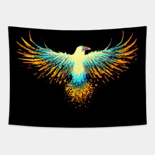 Abstract Raven Tapestry