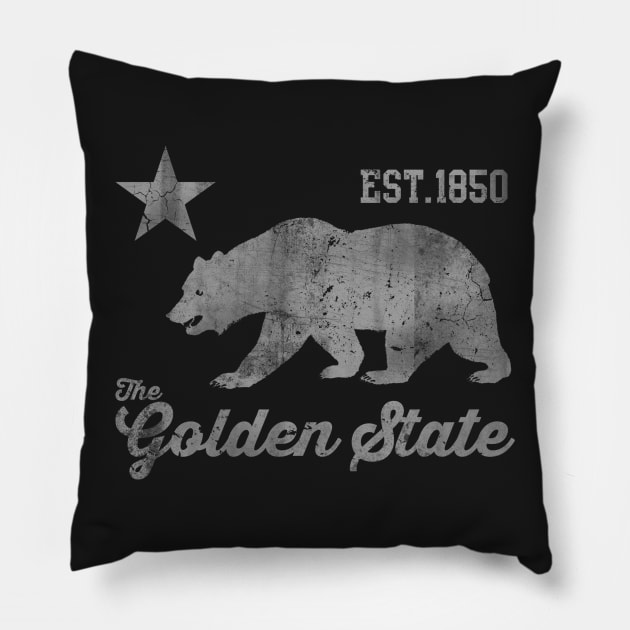 1850 California The Golden State Pillow by E