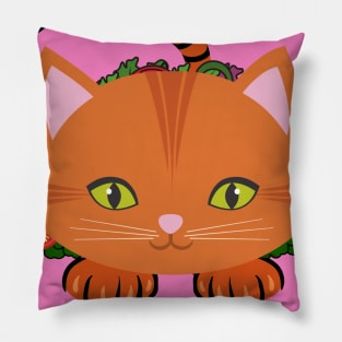 Taco Cat - funny cat taco Pillow