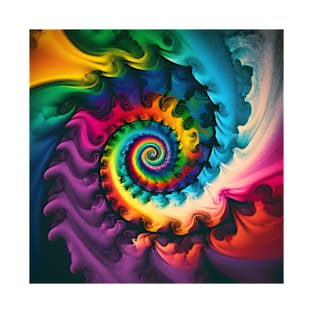 Colorful Tie Dye Spiral T-Shirt