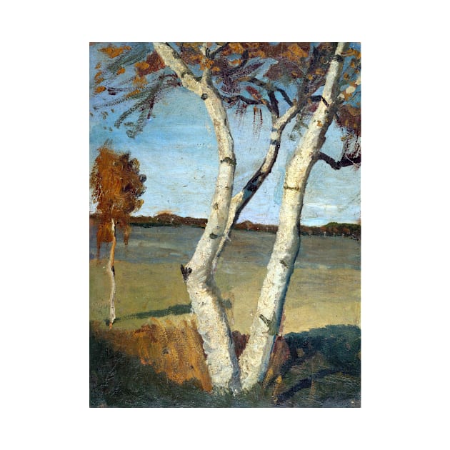 Paula Modersohn-Becker Birch Tree in a Landscape by pdpress