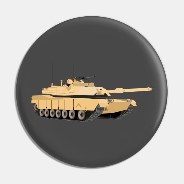 M1A1 / M1A2 Abrams Tank Pin by NorseTech