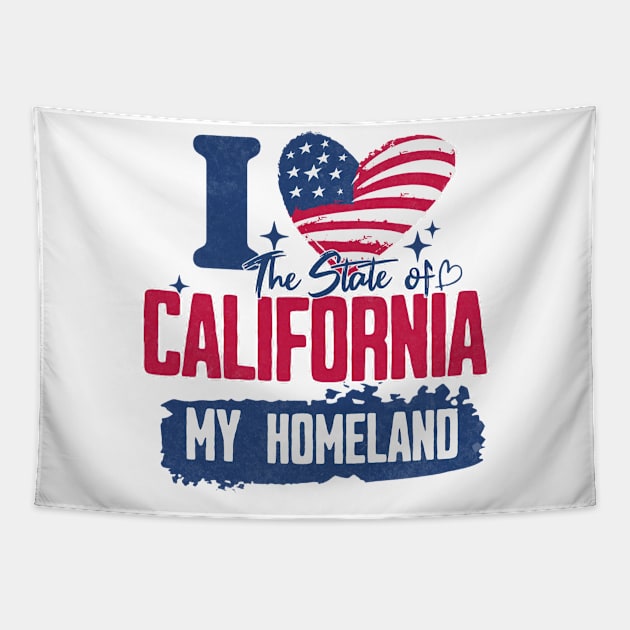 California my homeland Tapestry by HB Shirts