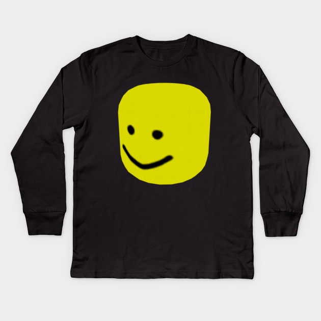 Roblox Big Head Noob Gamer Gift Roblox Kids Long Sleeve T Shirt Teepublic - how to get big noob head on roblox