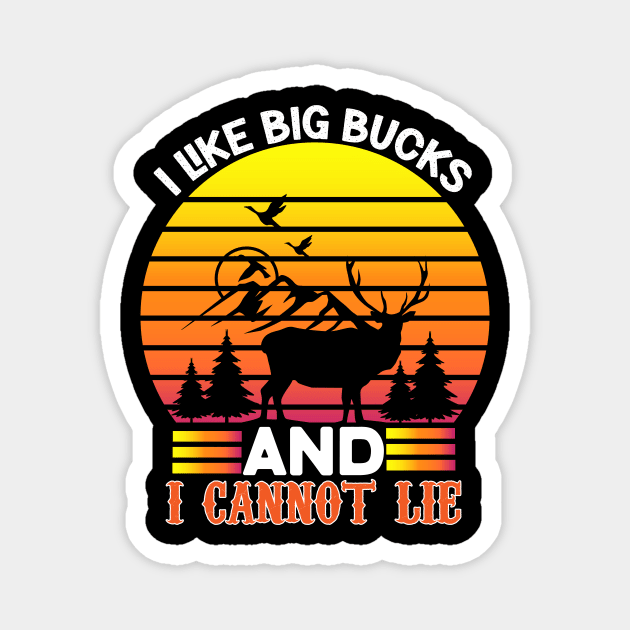 I Like Big Bucks and I Cannot Lie Magnet by badrianovic