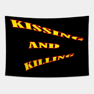 kissing and killing Tapestry