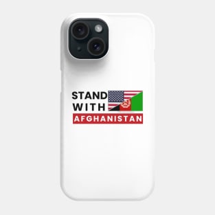 Stand with Afghanistan (light background) Phone Case