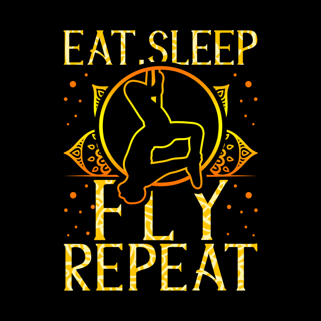 Eat Sleep Fly Repeat Aerial Yoga Silks by theperfectpresents