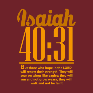 Yellow Isaiah 40: 31 ; Christian clothing | bible verse T-Shirt