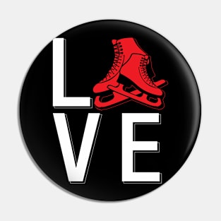 Ice skating skater sports love Pin