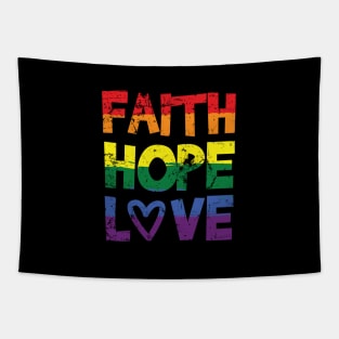 Faith Hope Love Tapestry