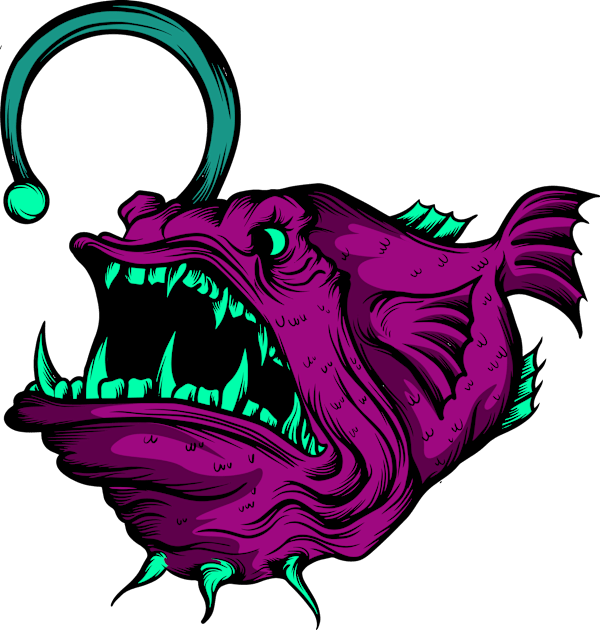 monster fish Kids T-Shirt by J&R collection