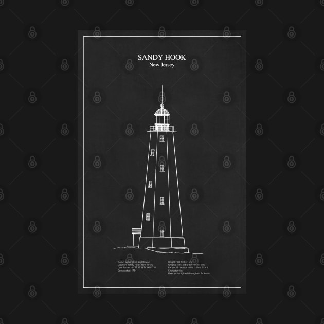 Sandy Hook Lighthouse - New Jersey - PD by SPJE Illustration Photography