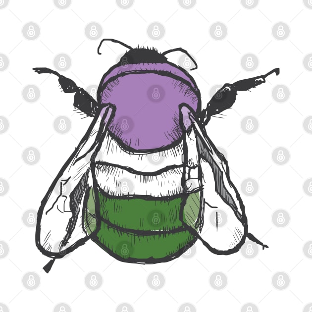 Genderqueer Bee by theartfulscientist