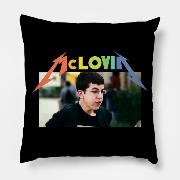 McLovin 2000s Pillow by Vamp Pattern