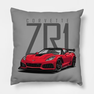 Chevy Corvette C7 ZR1 (Long Beach Red) Pillow