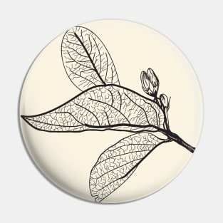 Leaves contours Pin