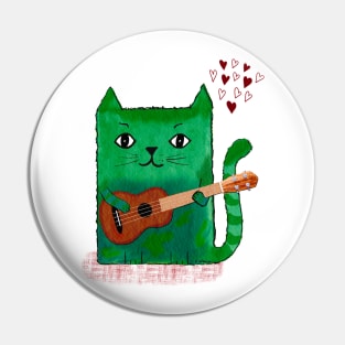 Ukulele Kitty Pin