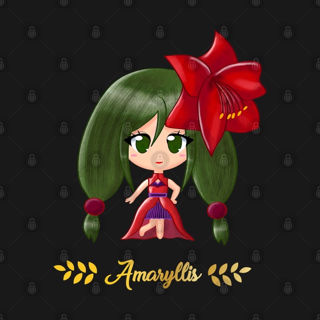 Amaryllis Flower Girl by Flower Flame