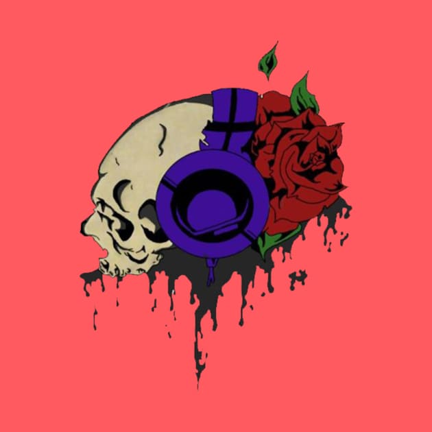 Skull and Rose by Antiseptiko