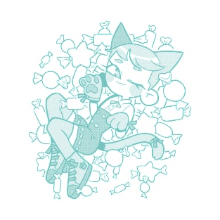 Candy Kitty (Mint) T-Shirt