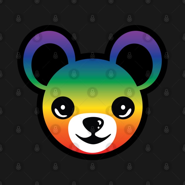 Rainbow Teddy Bear by AliceQuinn