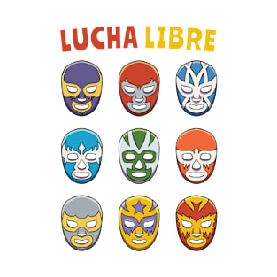 Mexican Wrestling Wrestler Lucha Libre Mask Mexico T-Shirt