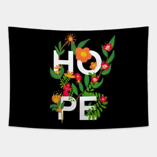 incorrigible optimist hope flowers Tapestry